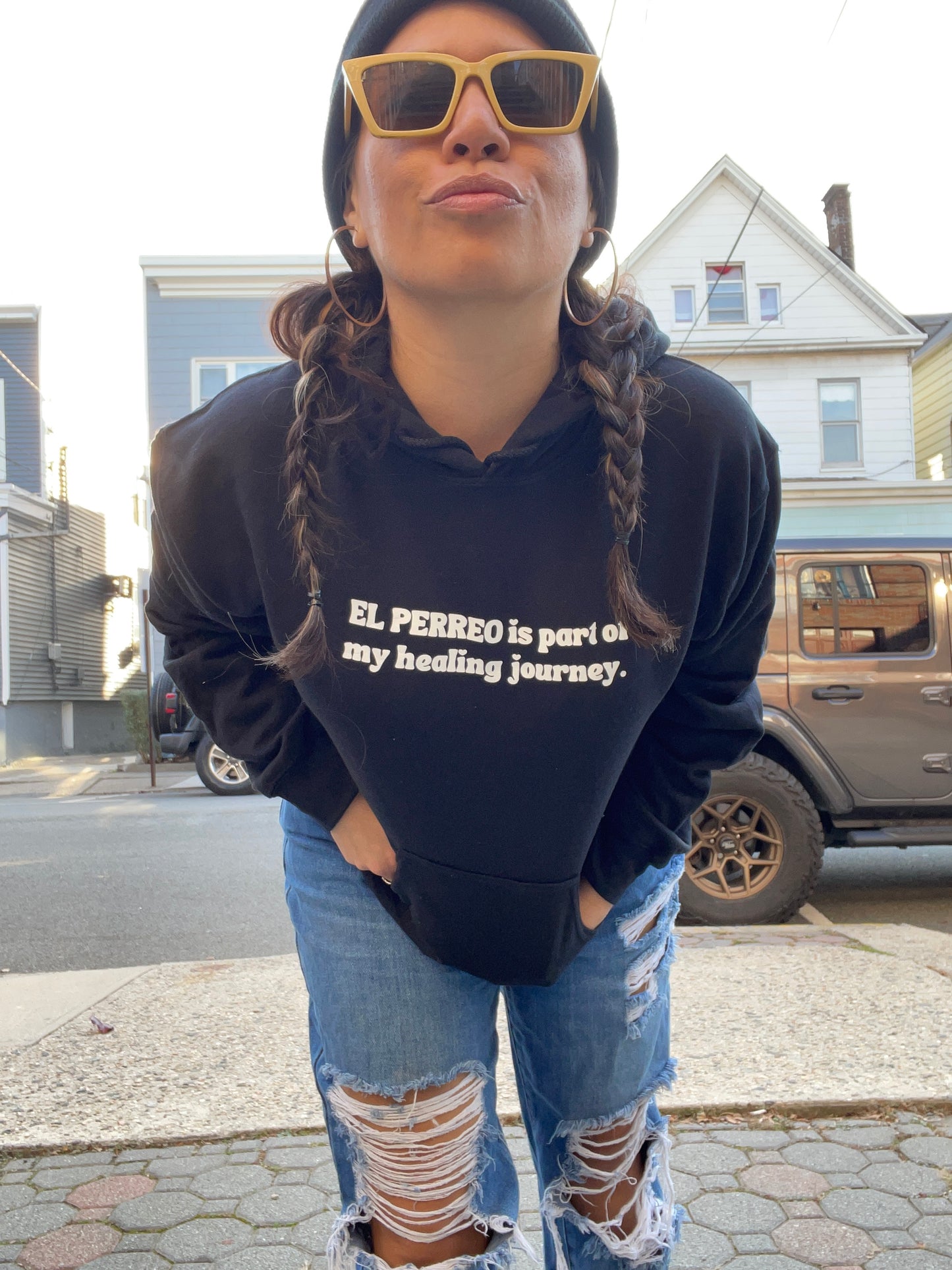 Perreo is healing Hoodie- RE-STOCKING OTHER SIZES SOON!